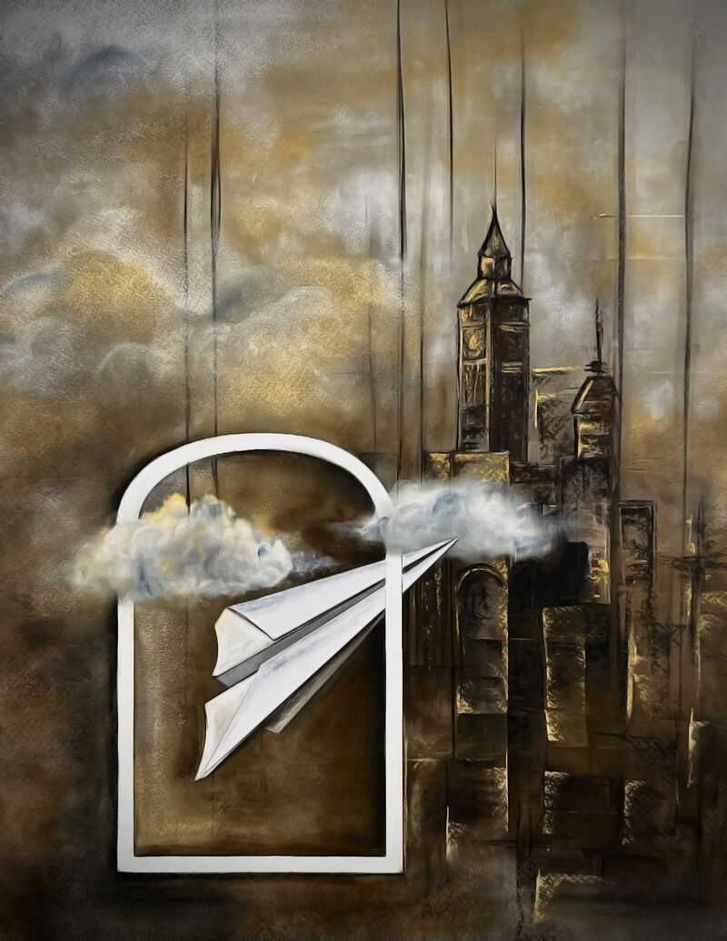 Wings of dreams2 - a Paintings by purnama chary kagithala
